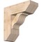 Ekena Millwork Funston Slat Smooth Bracket w/ Offset Brace, Douglas Fir, 7 1/2"W x 20"D x 20"H BKT0806X20X20FST06SDF - alternate 1